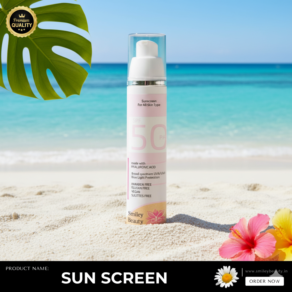 Glow & Guard: The Smiley Beauty SPF 50 Sunscreen You Need Every Day
