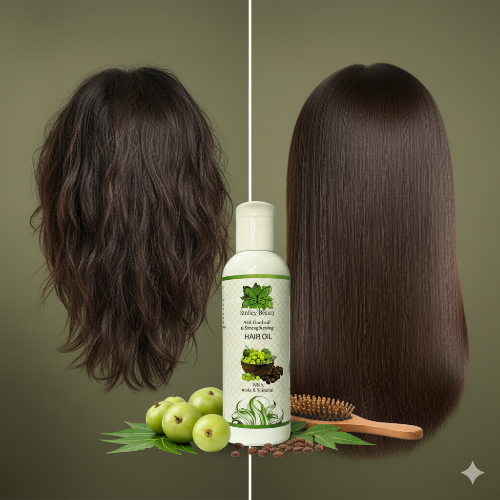 Nourish & Revive: Smiley Beauty Herbal Hair Oil for Stronger, Healthier Hair
