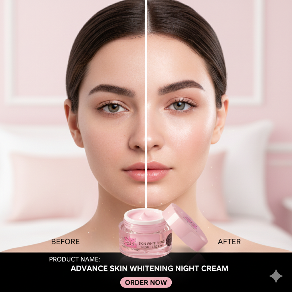 Glow While You Sleep: Smiley Beauty’s Advance Skin Whitening Night Cream (Pink)