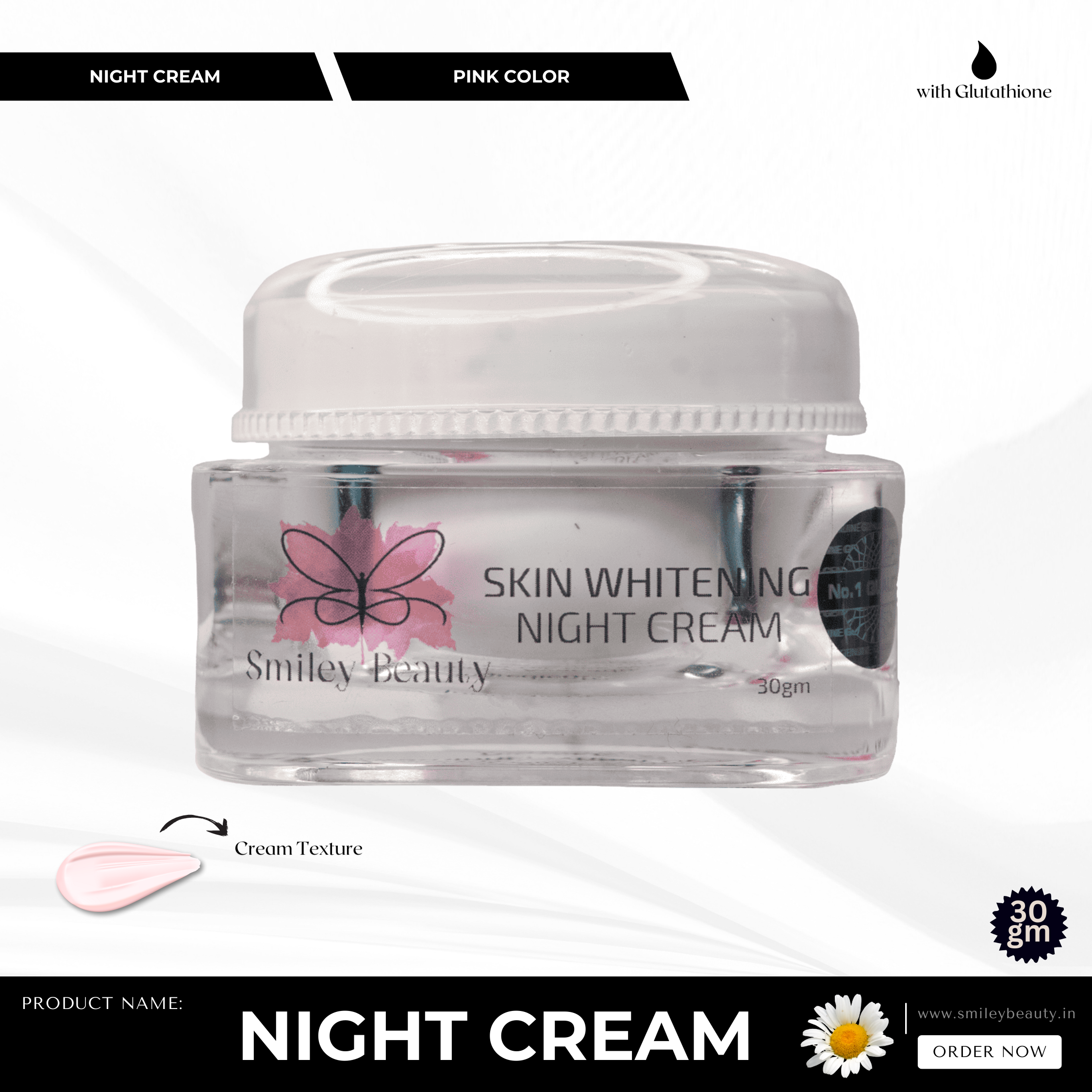 Advance Skin Whitening Night Cream ( Pink )