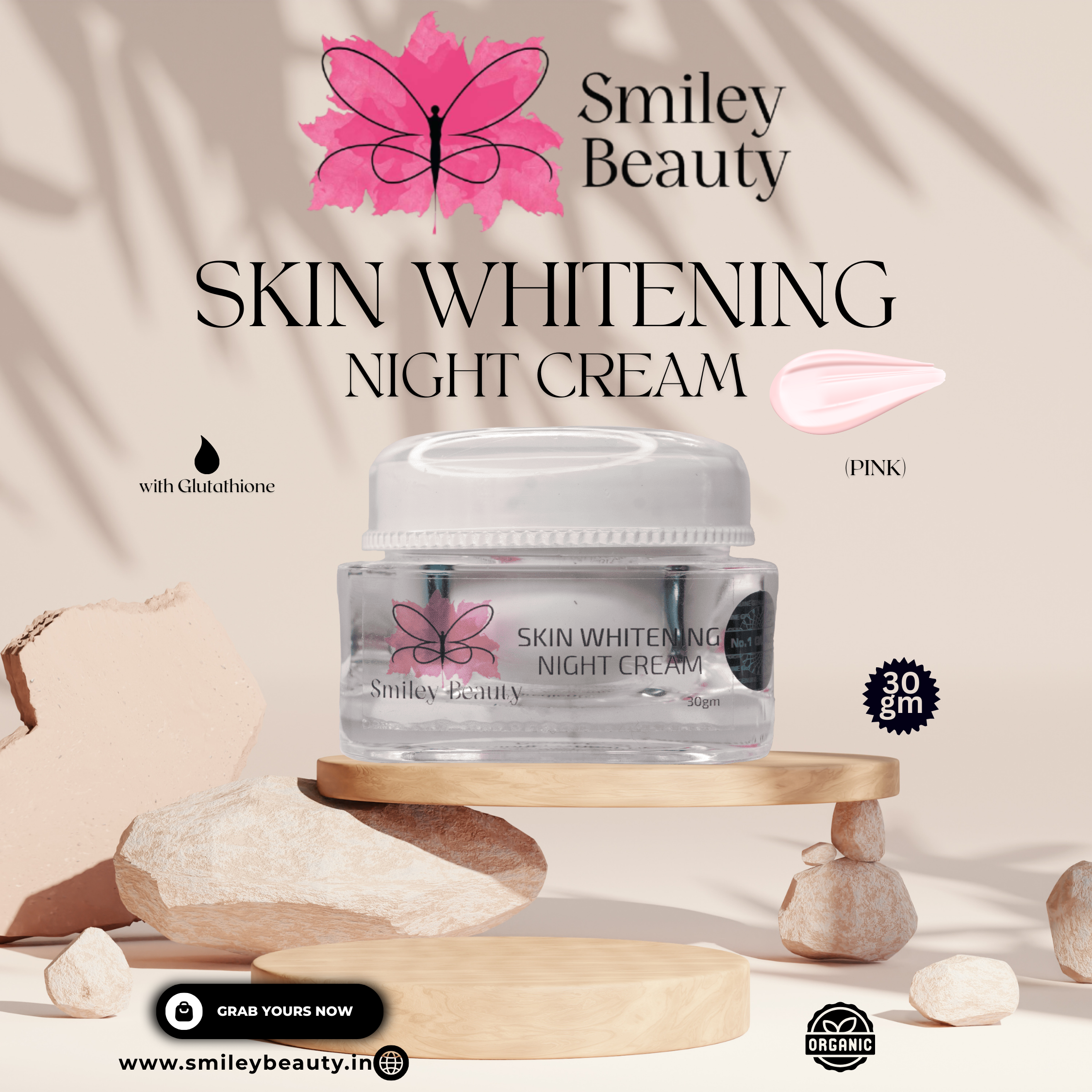 Advance Skin Whitening Night Cream ( Pink )
